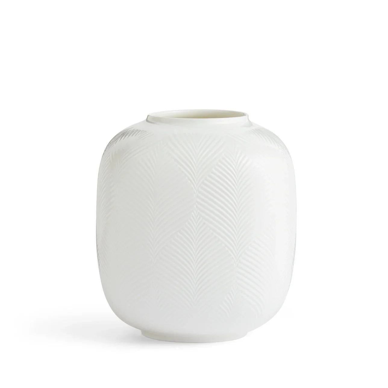 Wedgwood Folia White Rounded Vase 21cm