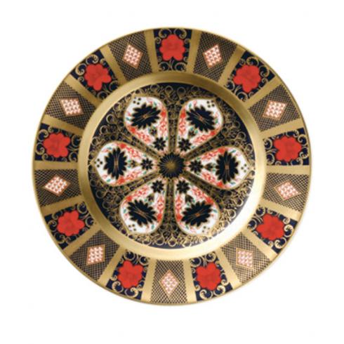 Royal Crown Derby Old Imari Solid Gold Band Plate (10.65in/27cm)