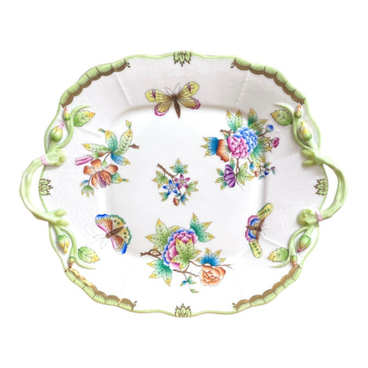 Herend Queen Victoria Square Platter with Handles