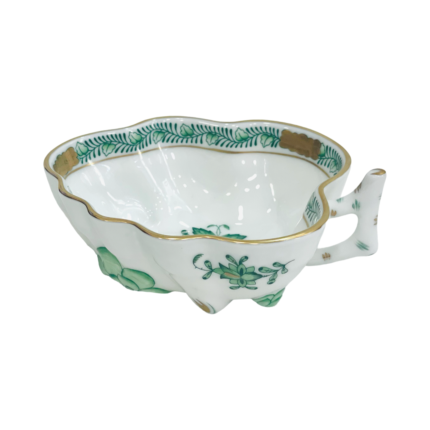 Herend Apponyi Green Open Sugar Bowl