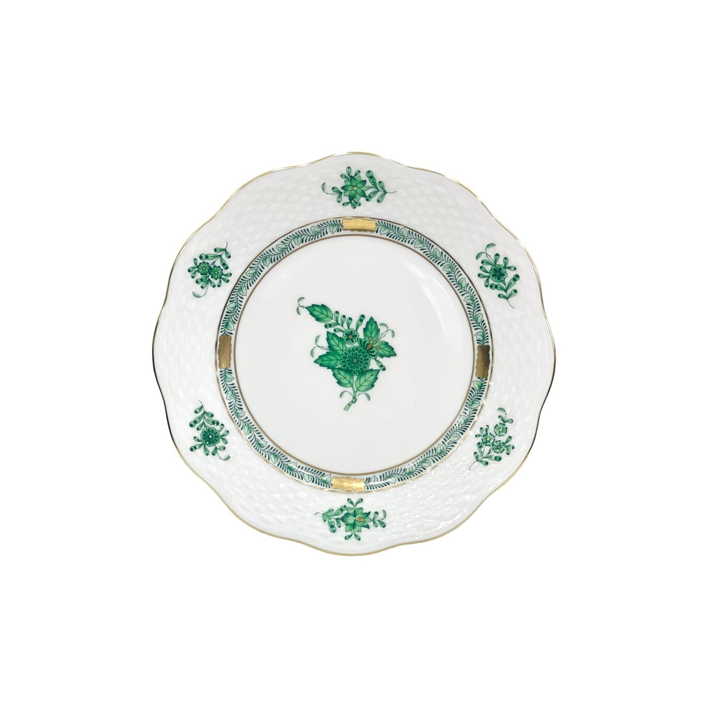 Herend Apponyi Green Dessert Plate 19cm