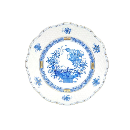 Herend Indian Flower Blue Dessert Plate 19cm