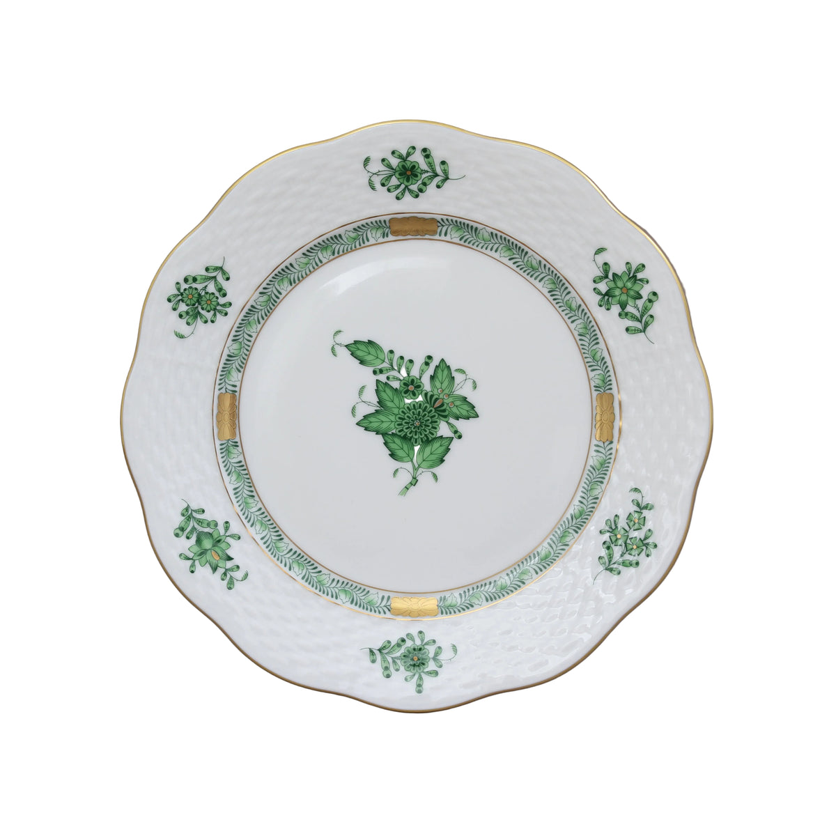 Herend Apponyi Green Dessert Plate 19cm