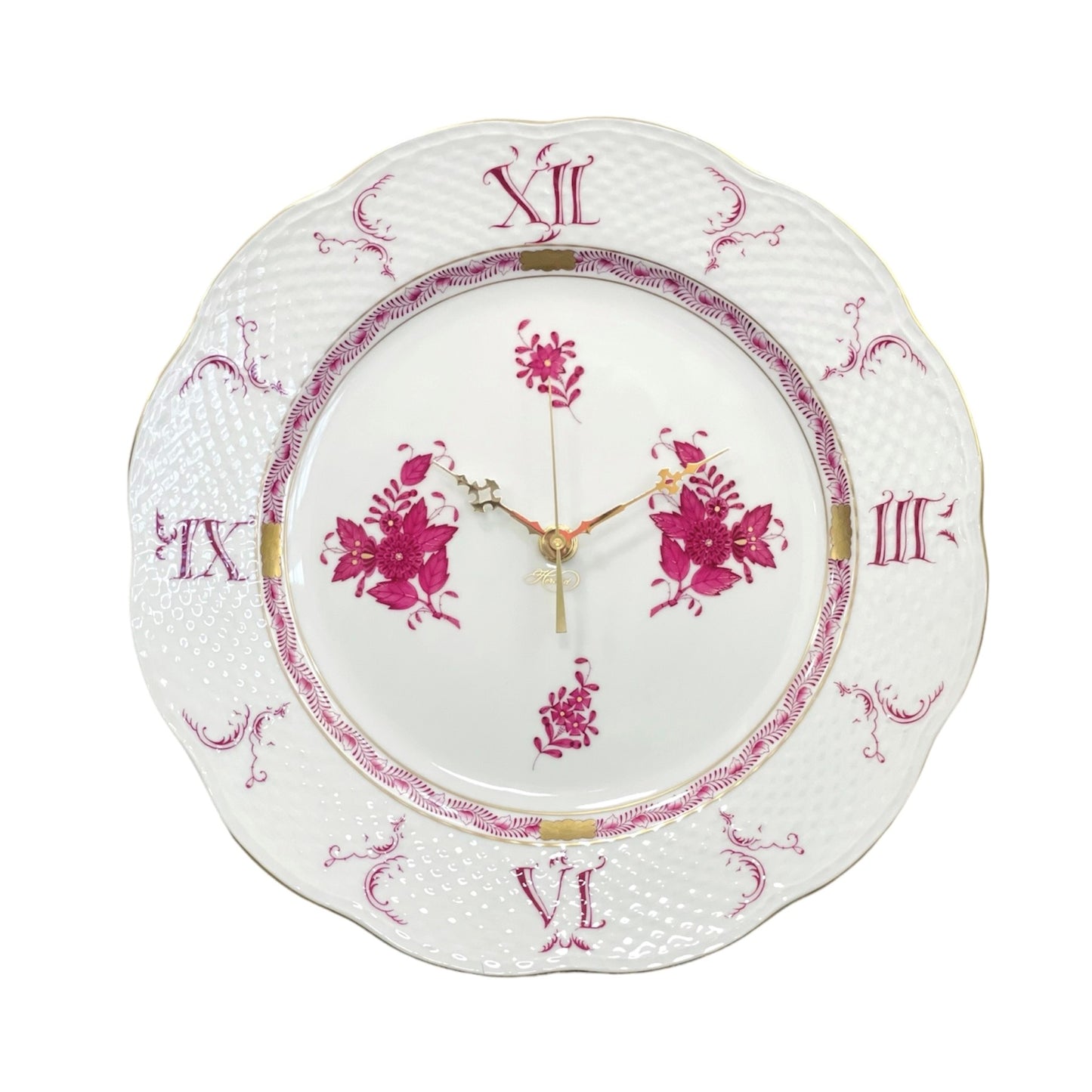 Herend Apponyi Pink Wall Clock