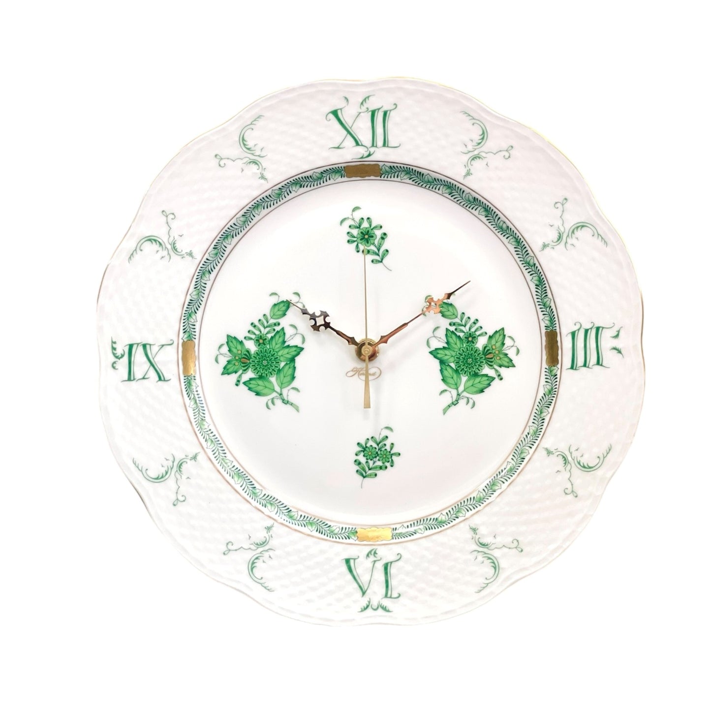 Herend Apponyi Green Wall Clock