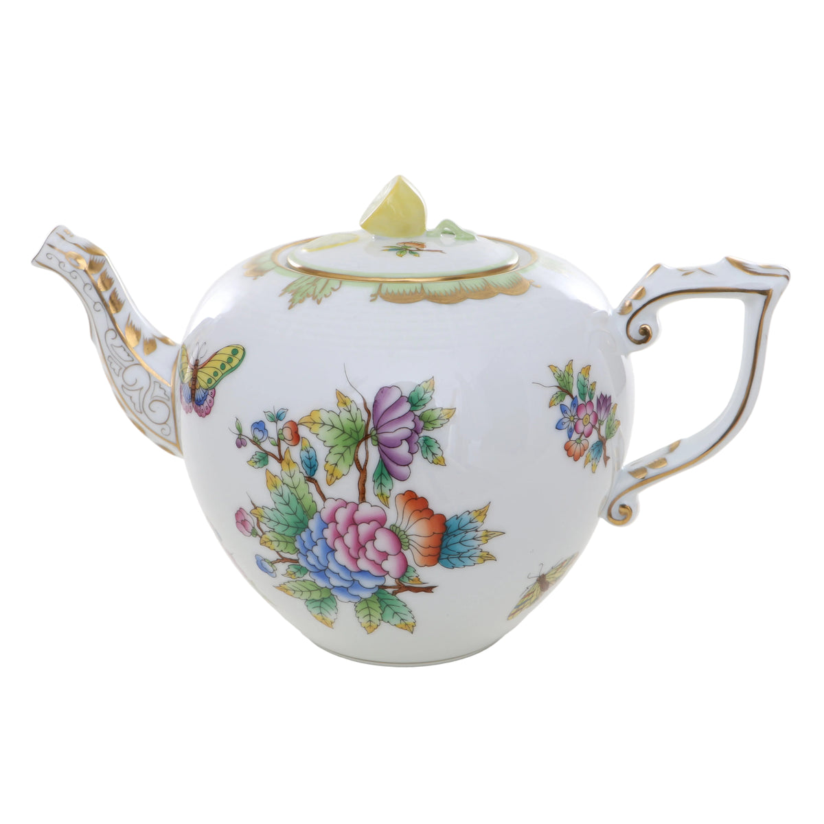 Herend Queen Victoria Teapot with Lemon Knob