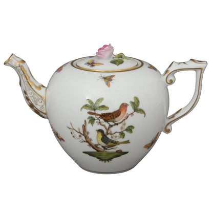 Herend Rothschild Teapot with Rose Knob