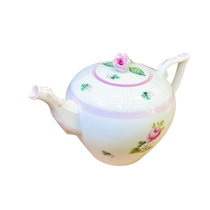 Herend Vienna Rose Pink Mini Teapot