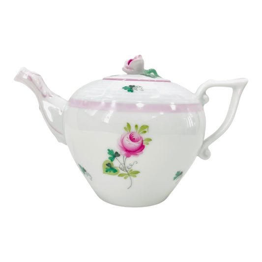 Herend Vienna Rose Pink Mini Teapot