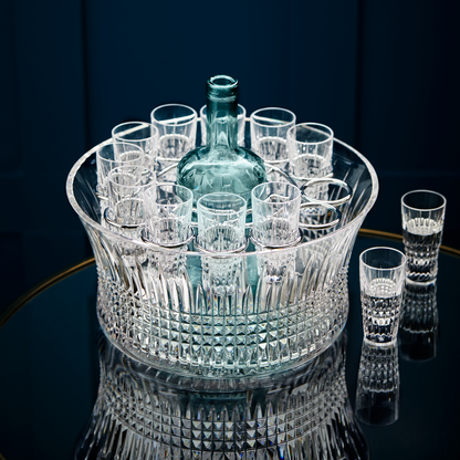 Waterford Crystal Lismore Diamond 13 Piece Vodka Chill Set