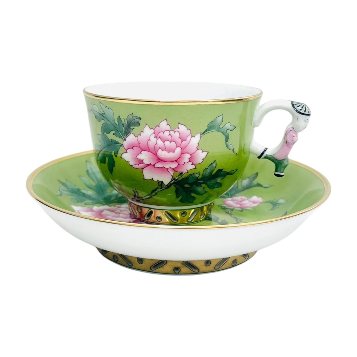 Herend Oriental Peony Teacup & Saucer