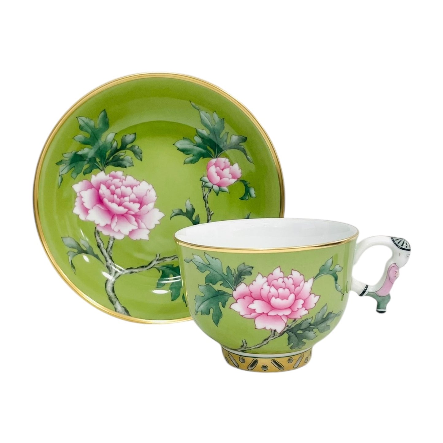 Herend Oriental Peony Teacup & Saucer