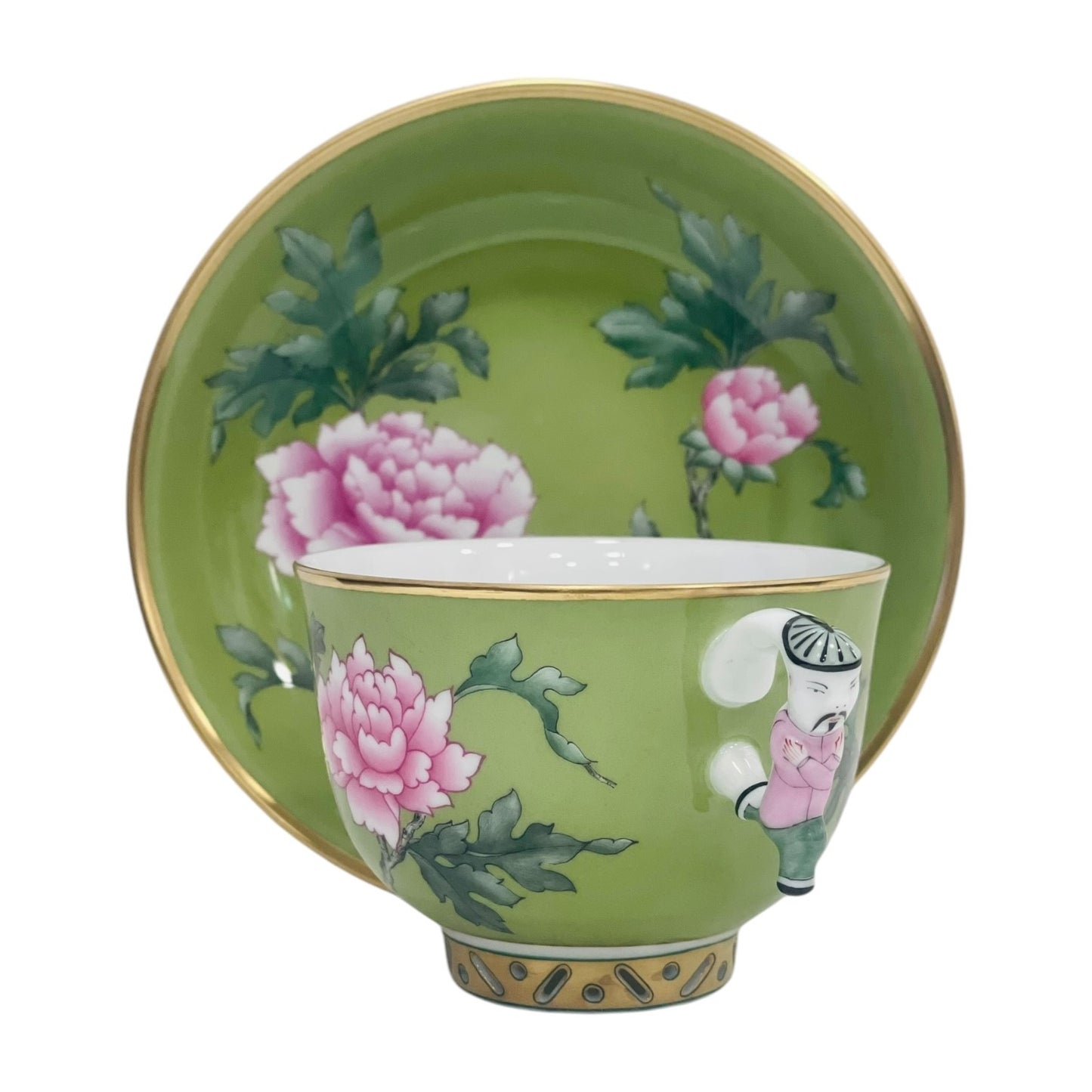 Herend Oriental Peony Teacup & Saucer