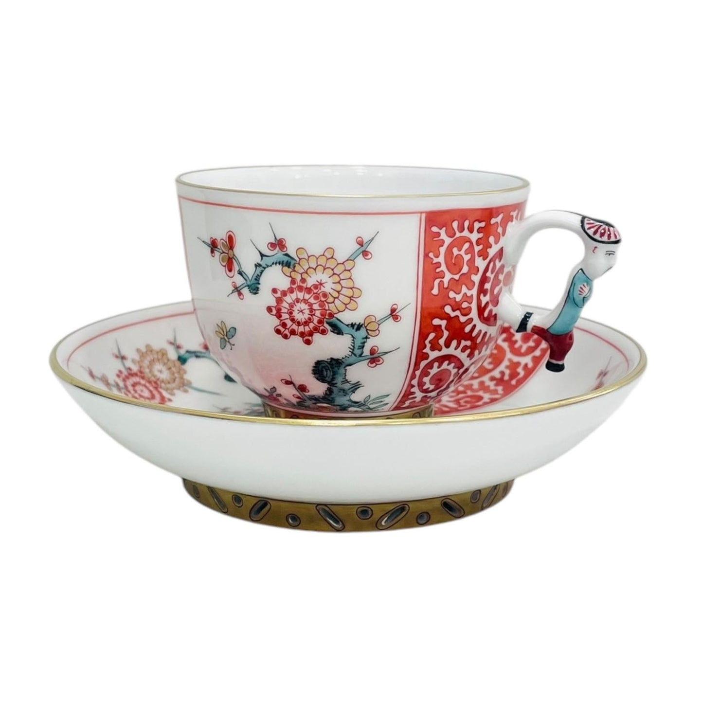 Herend Chinoiserie Kakiemon Style Teacup & Saucer