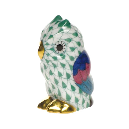 Herend Miniature Owl Fishnet Figurine