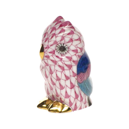 Herend Miniature Owl Fishnet Figurine