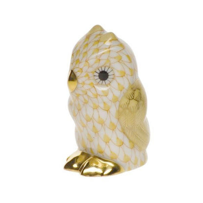 Herend Miniature Owl Fishnet Figurine