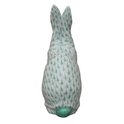 Herend Rabbit Sitting Up Fishnet Figurine