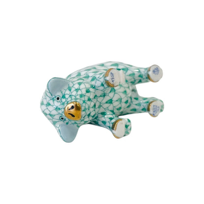 Herend Miniature Pig Fishnet Figurine