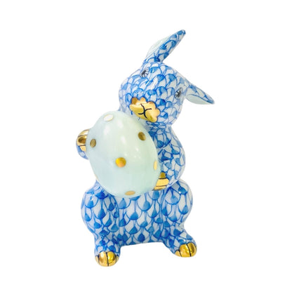 Herend Easter Bunny Fishnet Figurine