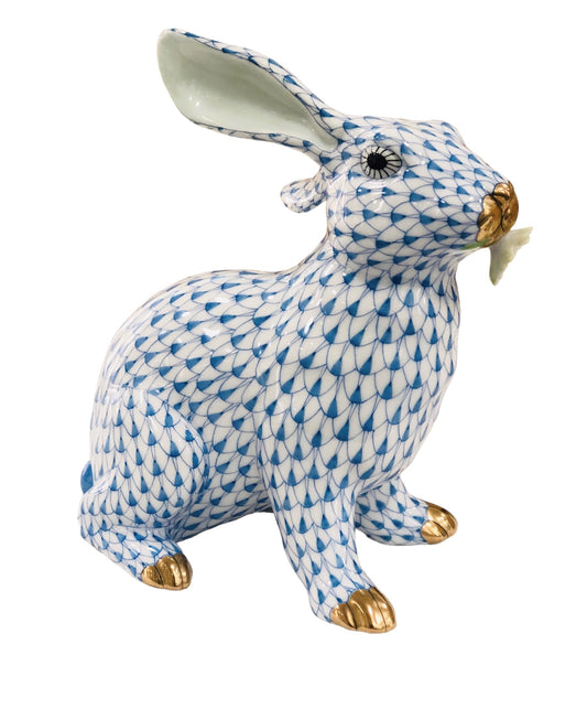 Herend Bunny with Daisy Figurine