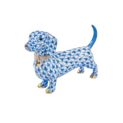 Herend Dachshund Fishnet Figurine