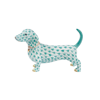 Herend Dachshund Fishnet Figurine