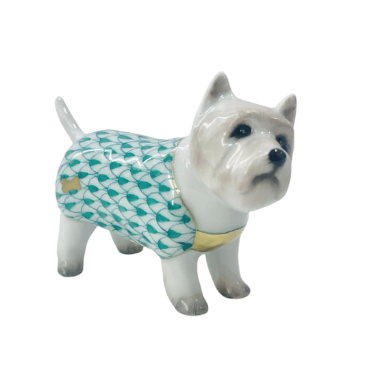 Herend West Highland Terrier Fishnet Figurine