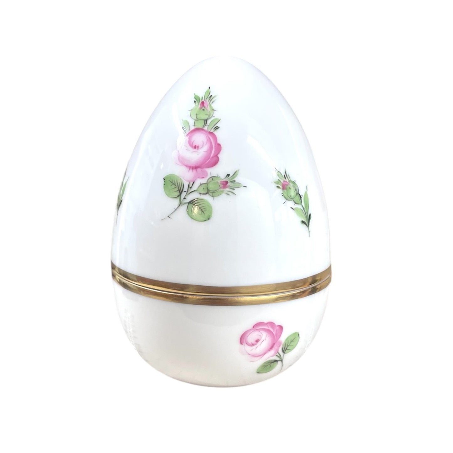 Herend Small Roses Egg-shaped Bonbonniere