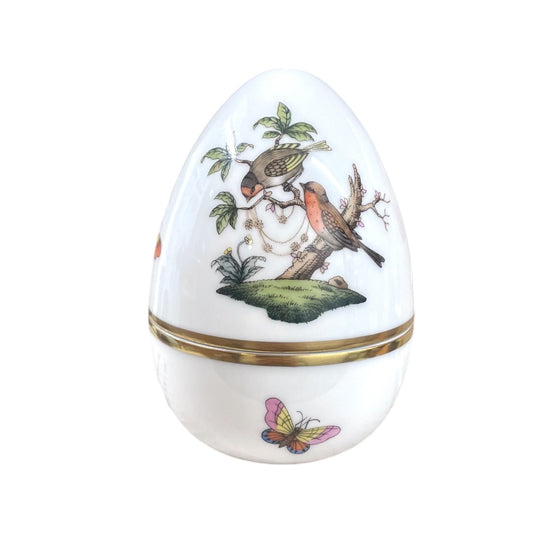 Herend Rothschild Egg-shaped Bonbonniere