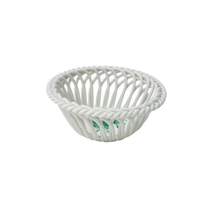 Herend Green Apponyi Hand-Woven Basket (Small)