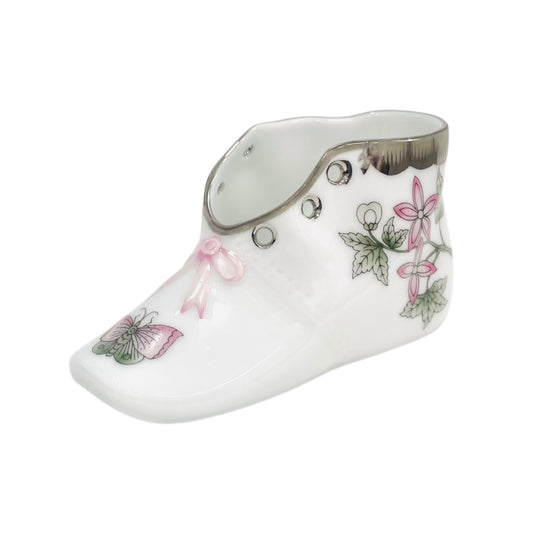 Herend Victoria Platinum Baby Shoe