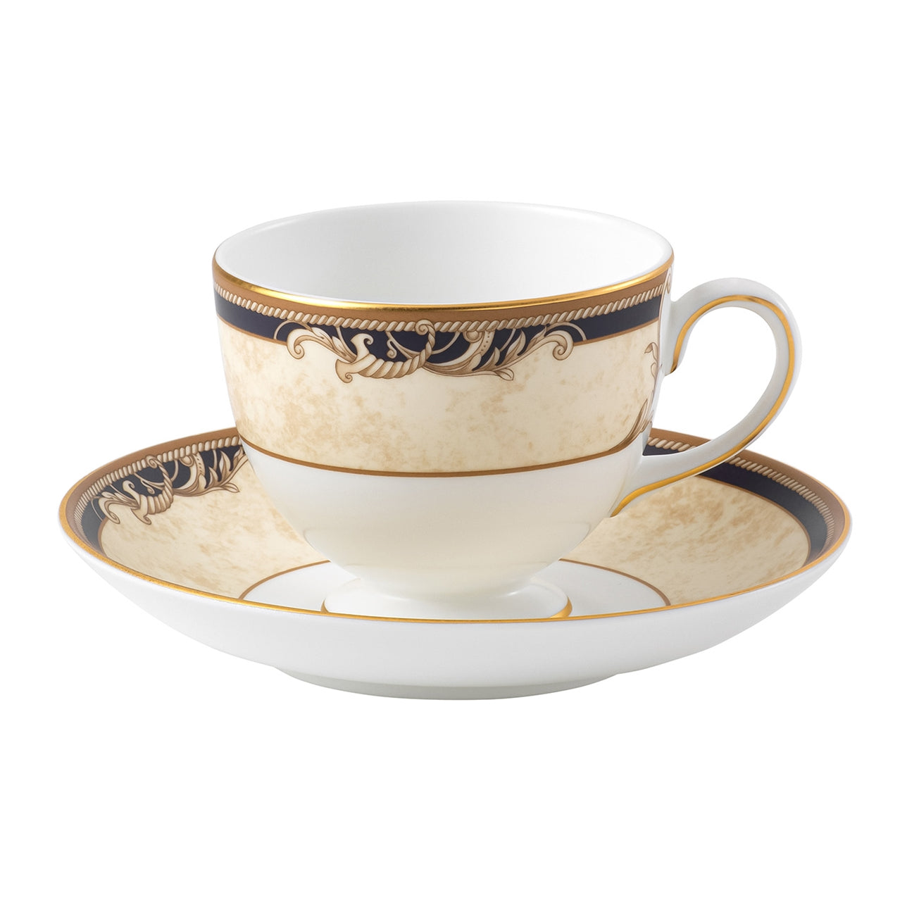 Wedgwood Cornucopia Teacup & Saucer Leigh