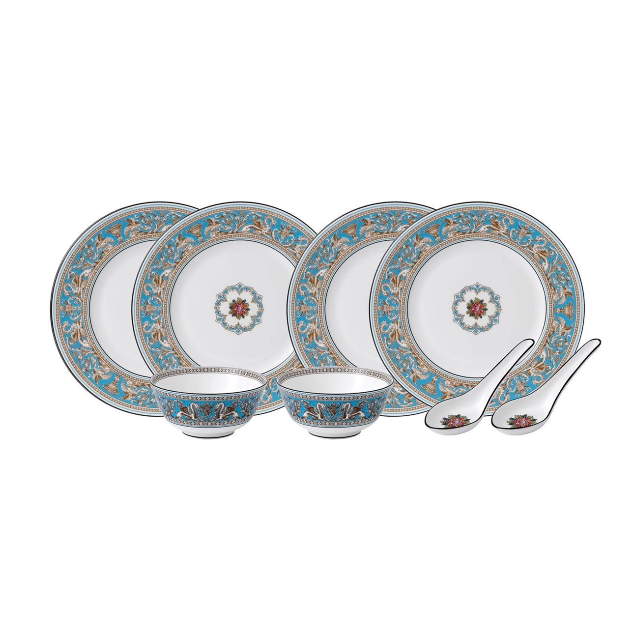 Wedgwood Florentine Turquoise 8 Piece Dinner Set