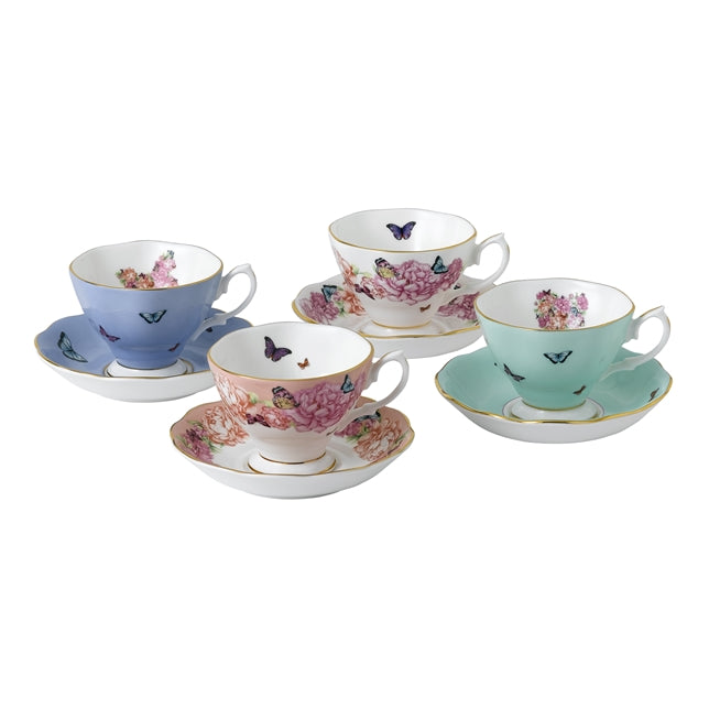 Royal Albert Miranda Kerr Friendship Teacup & Saucer Set of 4