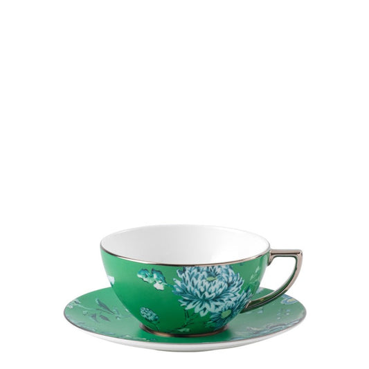 Wedgwood Jasper Conran Chinoiserie Green Teacup & Saucer