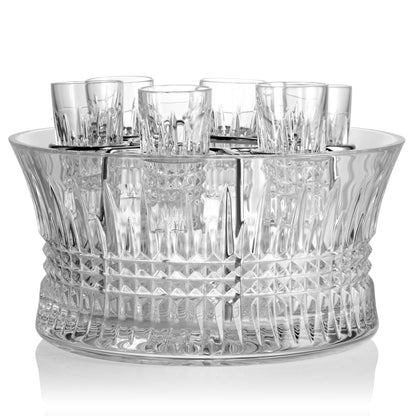 Waterford Crystal Lismore Diamond 7 Piece Vodka Chill Set