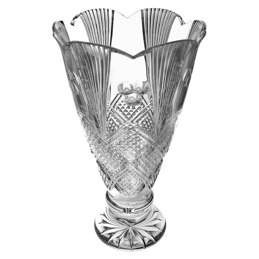 Waterford Crystal Mastercraft Dochas Footed Vase
