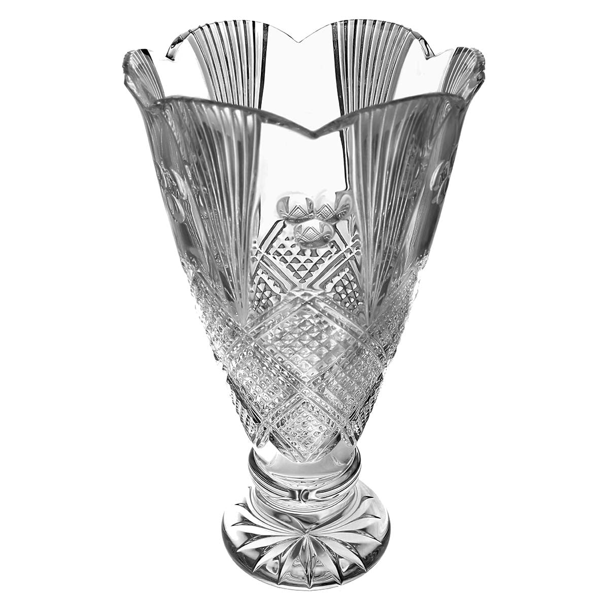 Waterford Crystal Mastercraft Dochas Footed Vase