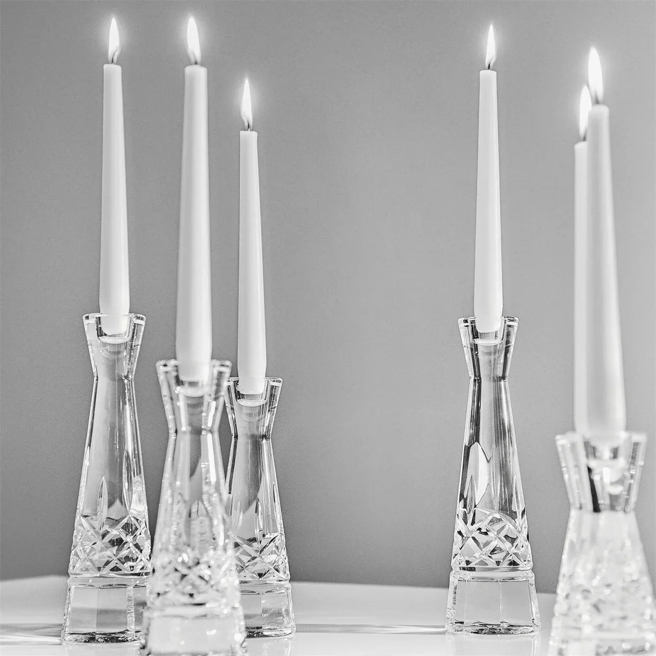 Waterford Crystal Lismore Candlestick Round 15cm, Set of 2