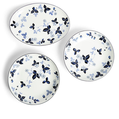 Wedgwood Wild Strawberry Inky Blue 15 Piece Dinnerware Set