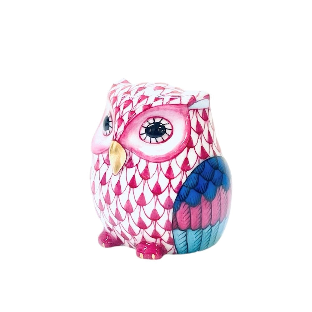 Herend Owlet Fishnet Figurine