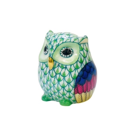 Herend Owlet Fishnet Figurine