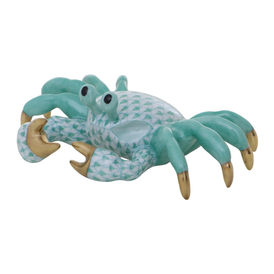 Herend Ghost Crab Fishnet Figurine