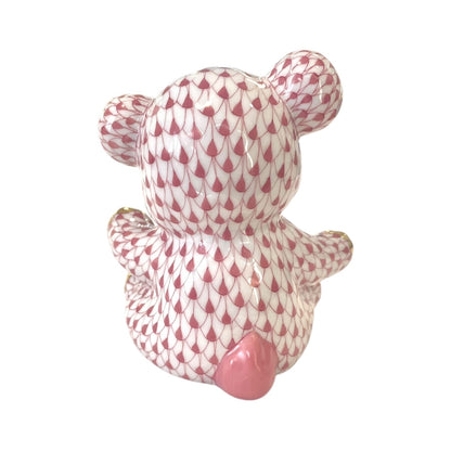 Herend Teddy Bear Fishnet Figurine