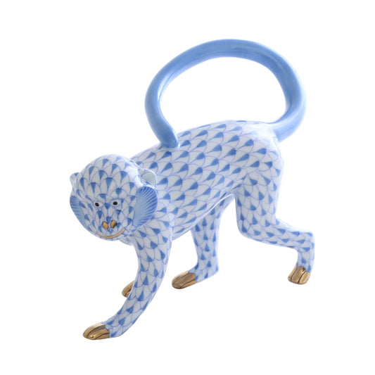 Herend Monkey Walking Fishnet Figurine