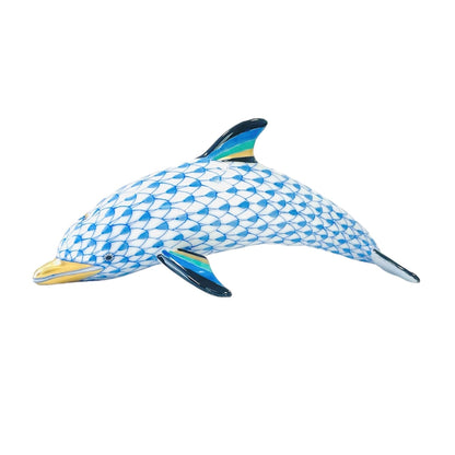 Herend Dolphin Father Fishnet Figurine