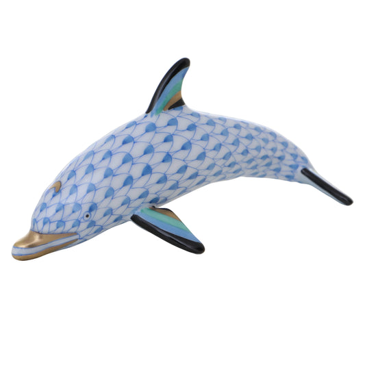 Herend Dolphin Mother Fishnet Figurine