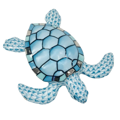 Herend Loggerhead Sea Turtle Fishnet Figurine