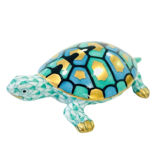 Herend Baby Turtle Fishnet Figurine